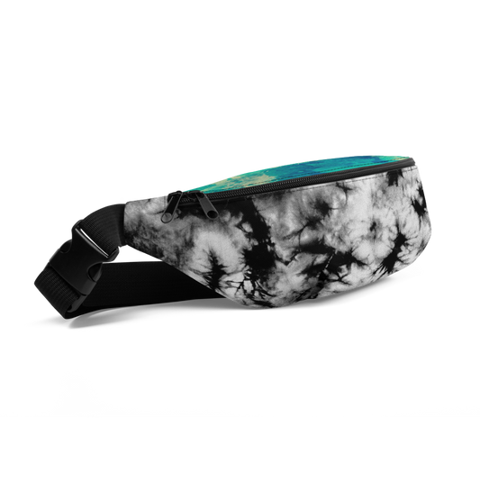 B&W Tie Dye Fanny Pack